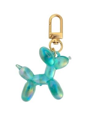 New Blue Moon Studio Iridescent Balloon Dog Bag Charm - Blue
